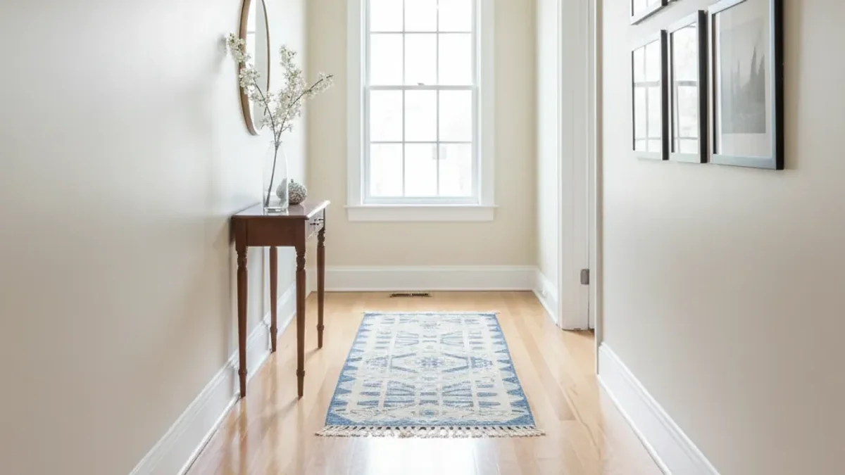 Professionally cleaned hallway showing the results of professional bond cleaning